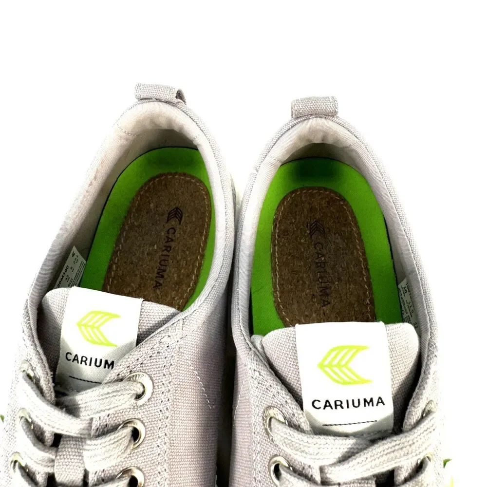 Cariuma Oca Canvas Low Top Taupe Sneakers UNISEX Men's 10/ Women's Size 11.5